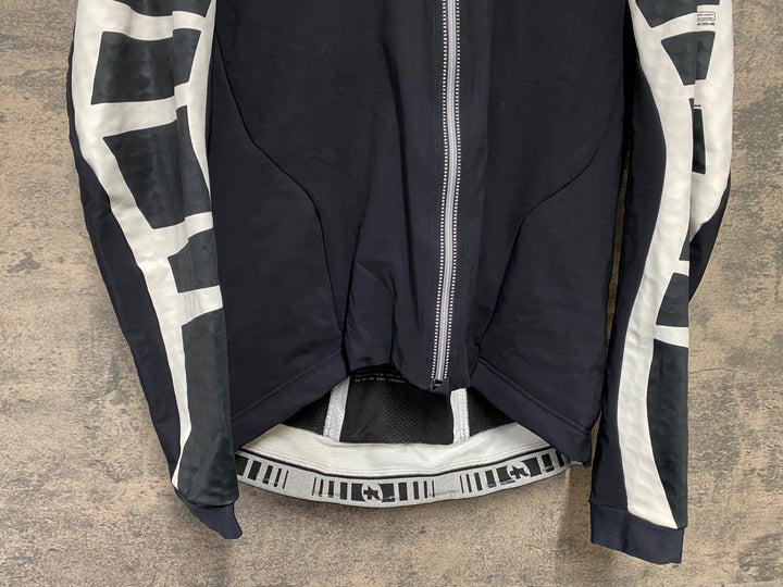KH638 アソス ASSOS ij.bonka6 Cento Jacket 長袖 サイクルジャケット 黒 白 L