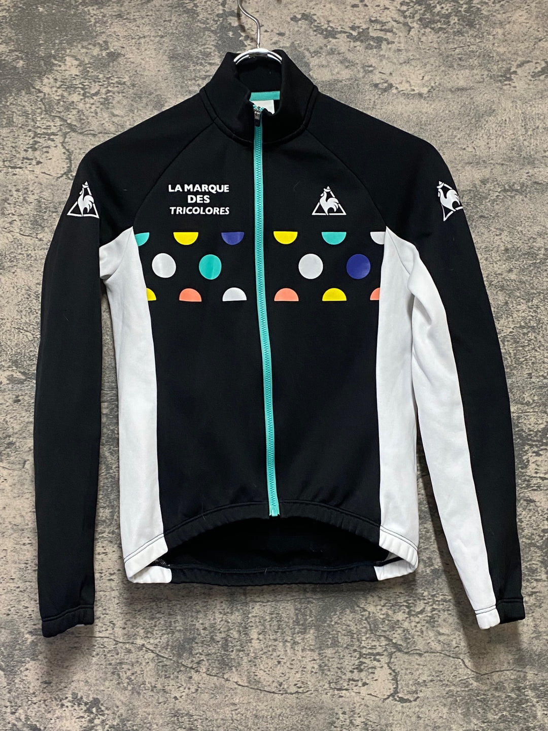 KN727 ルコックスポルティフ le coq sportif 長袖 サイクルジャージ 黒 S レディース 裏起毛