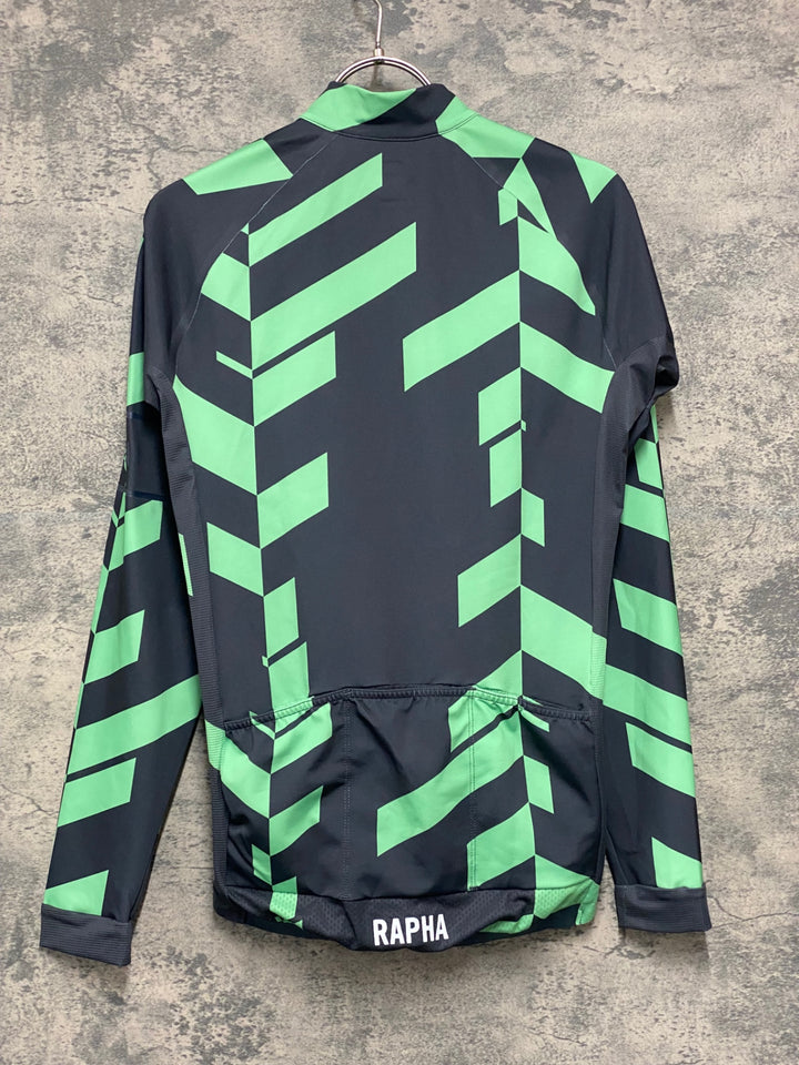 JG267 ラファ Rapha PRO TEAM LONG SLEEVE JERSEY 長袖 サイクルジャージ 緑 M