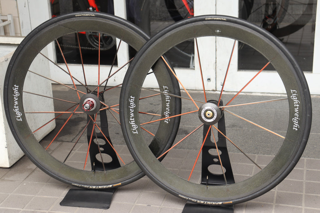 【訳あり】 ライトウェイト LIGHTWEIGHT オーバーマイヤー OBERMAYER G2 カーボン チューブラー ホイールセット カンパニョーロ 11/12S 【横浜店】