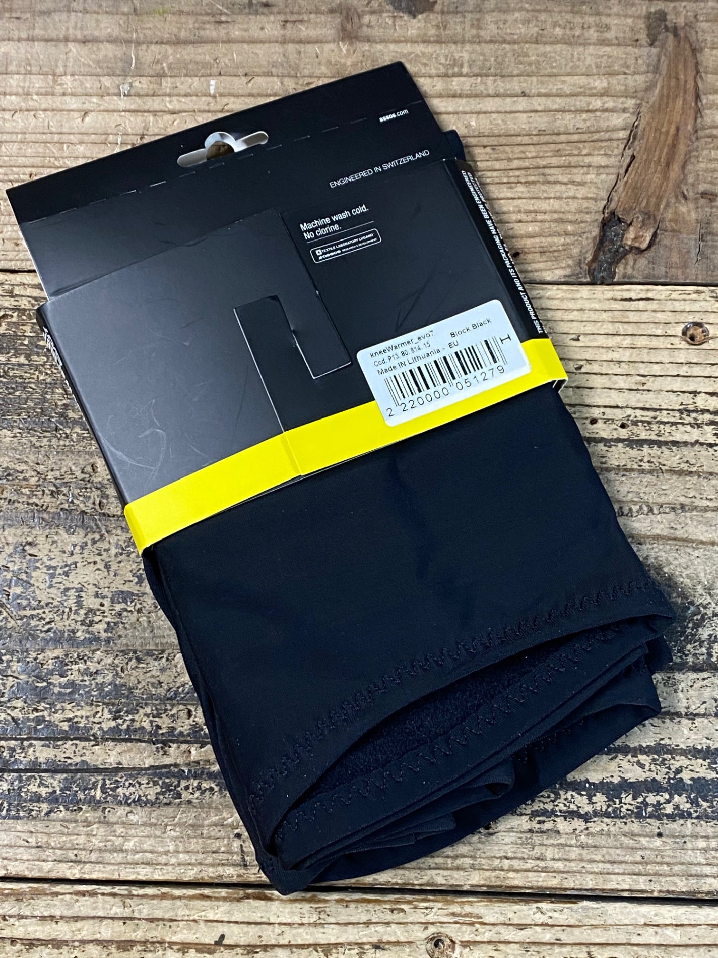 JQ184 アソス assos kneeWarmer EVO7 ニーウォーマー 黒 1 裏起毛