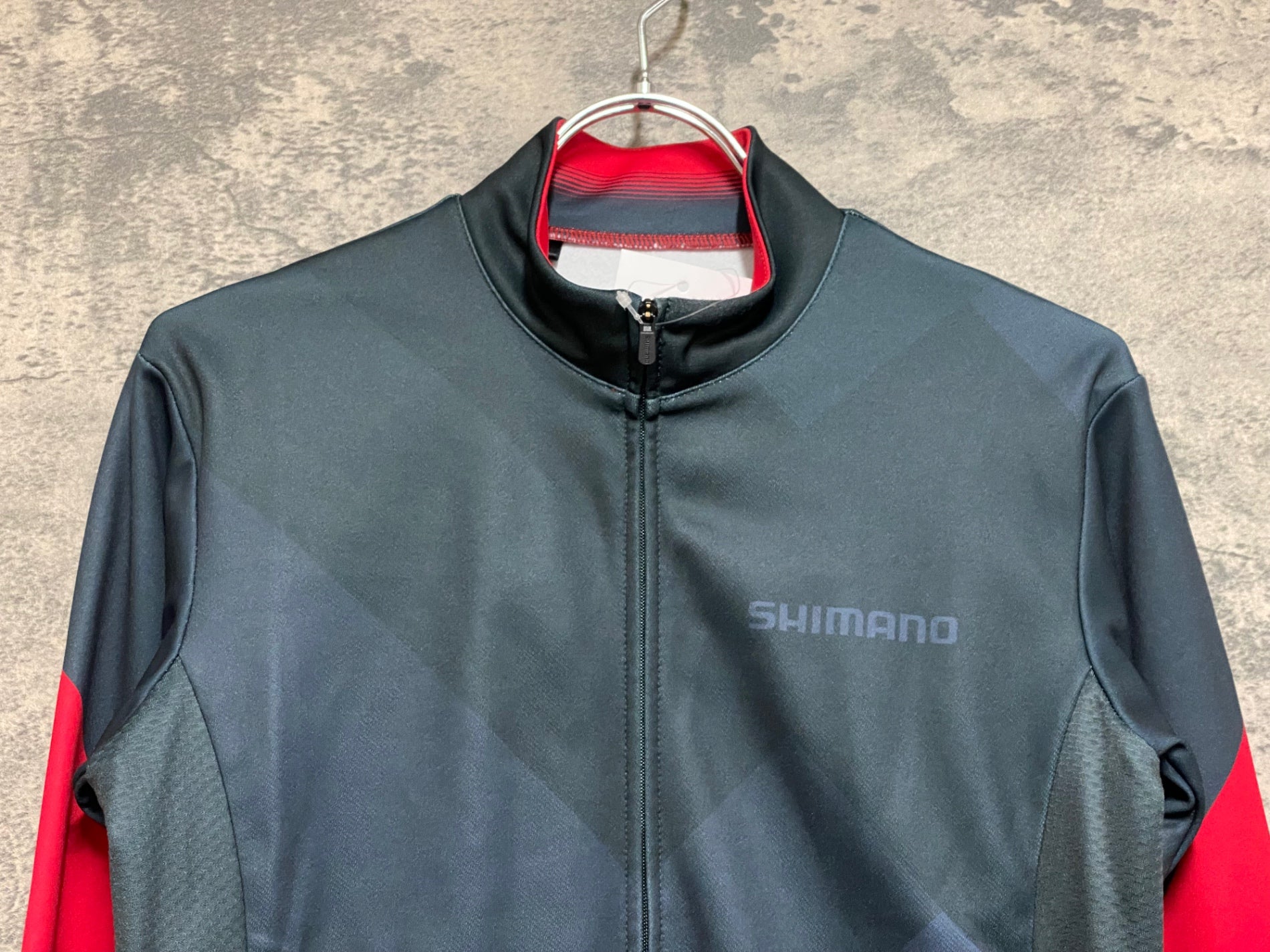 KD842 シマノ SHIMANO 長袖 サイクルジャージ 黒 赤 M 裏起毛 – BICI