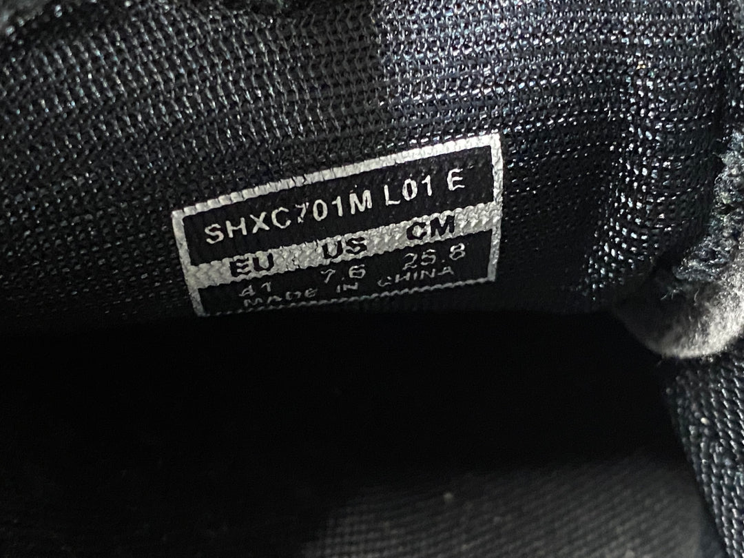 KB580 シマノ SHIMANO XC7 SHXC701M ビンディングシューズ 黒 EU41 2穴 汚れ