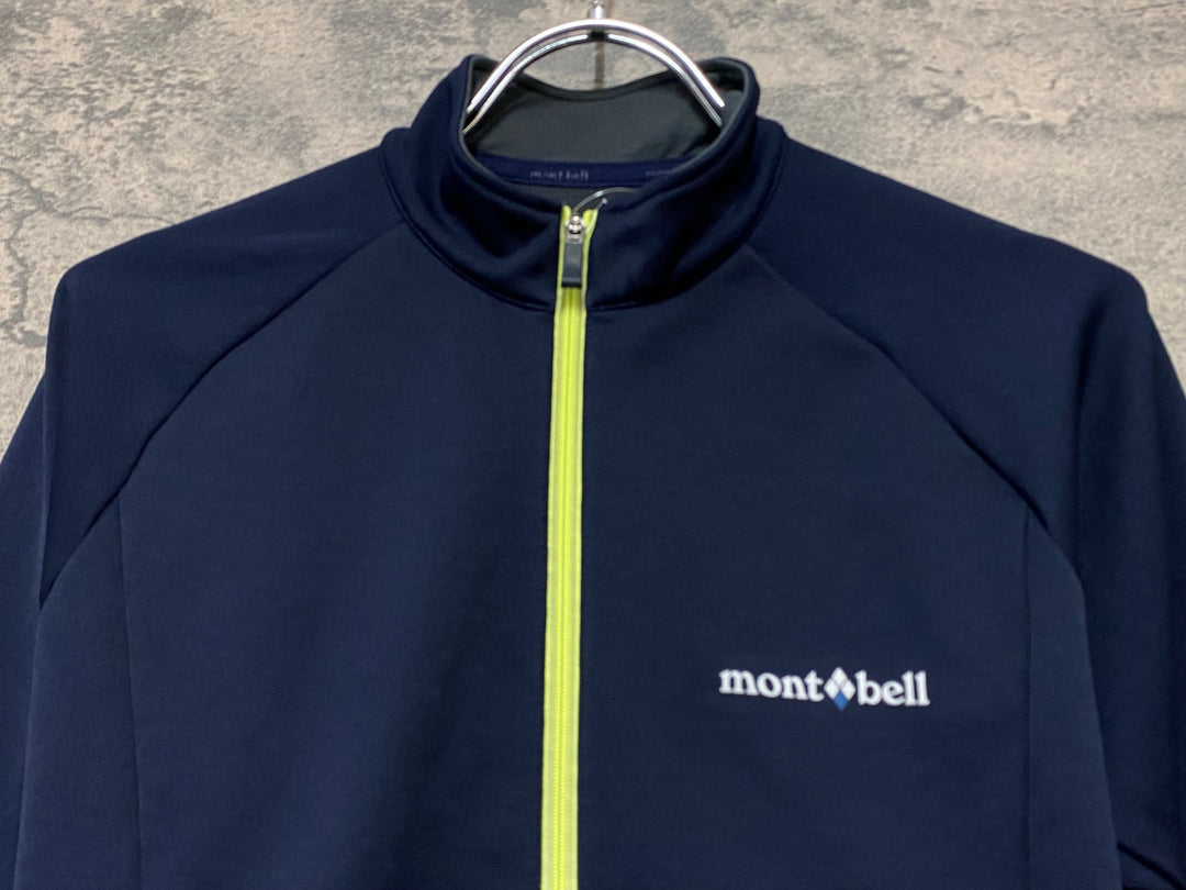 KJ047 モンベル mont-bell 長袖 サイクルジャージ 紺 S