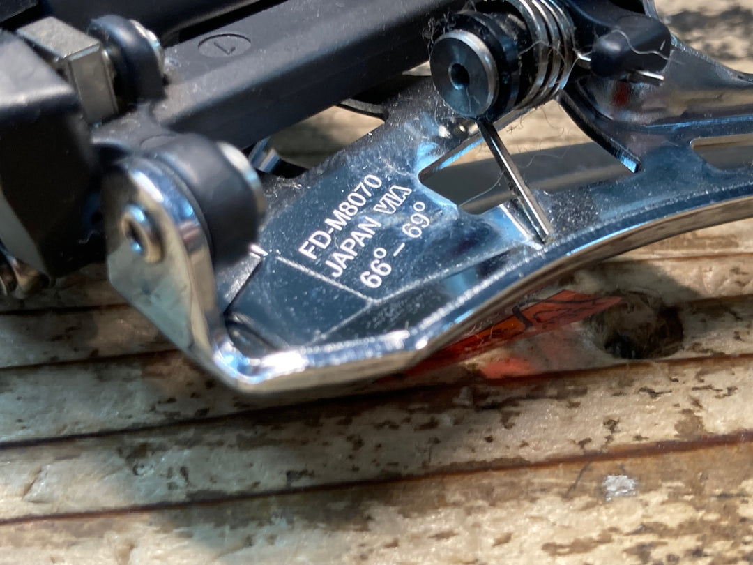 JH753 シマノ SHIMANO DEORE XT FD-M8070 Di2 フロントディレイラー 動作確認済