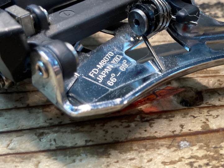 JH753 シマノ SHIMANO DEORE XT FD-M8070 Di2 フロントディレイラー 動作確認済