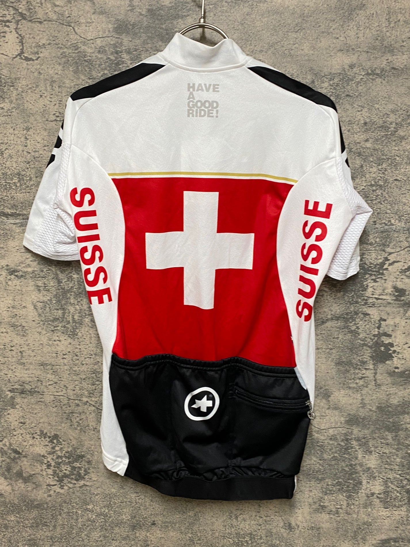 JP797 アソス ASSOS 半袖 サイクルジャージ SWISSカラー Mサイズ