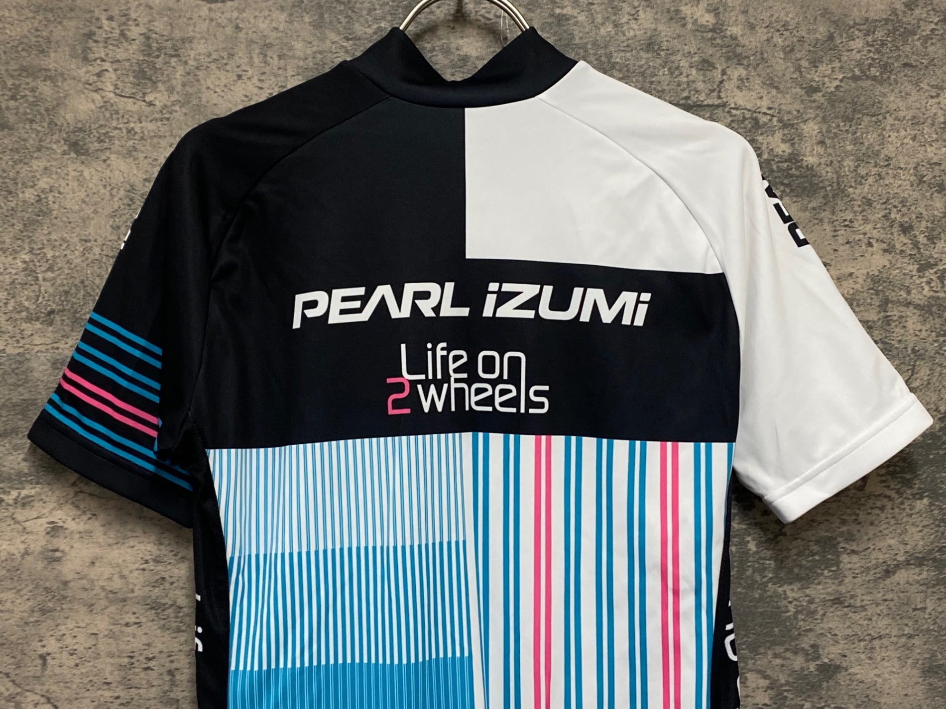 KL673 パールイズミ PEARL iZUMi 半袖 サイクルジャージ 白黒 L