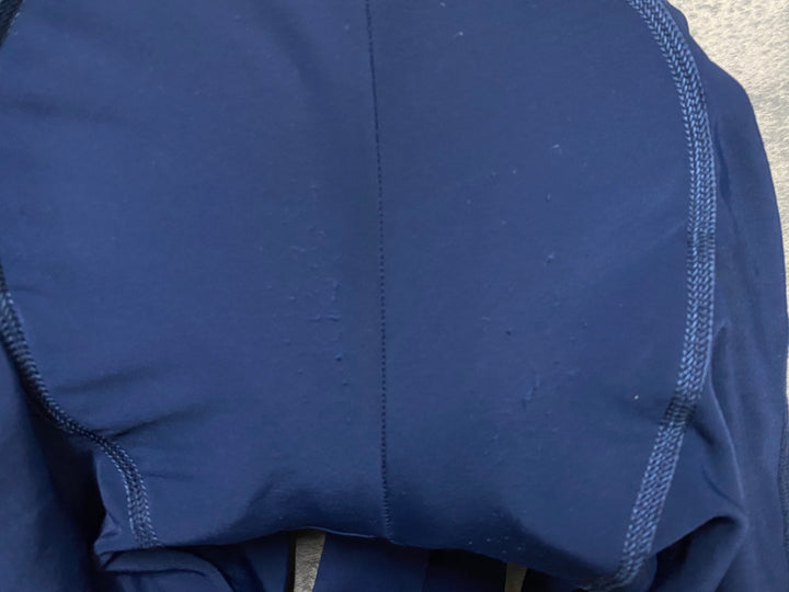 JP769 パスノーマルスタジオ PAS NORMAL STUDIOS Men's Essential Thermal BIBS ビブショーツ 紺 M 裏起毛 ほつれあり