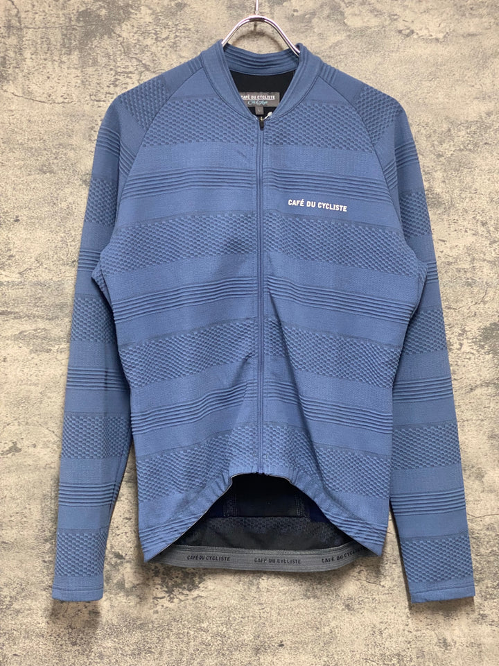 JY599 カフェドシクリステ CAFE DU CYCLISTE Corinne Men 長袖 サイクルジャージ 水 L