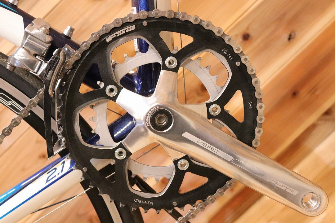 おまけ付き！ トレック TREK 2.1 2009モデル 52サイズ シマノ ティアグラ 4500 MIX 9S アルミ カーボンバック ロードバイク 【広島店】