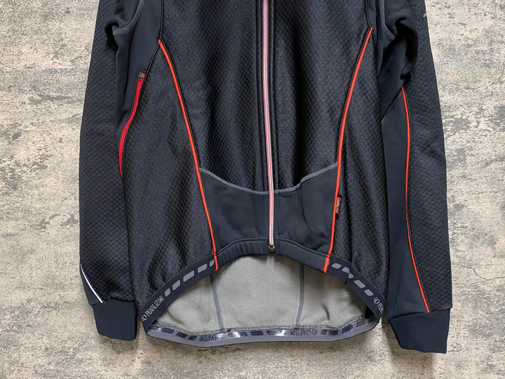 JP707 パールイズミ PEARL iZUMi 長袖 サイクルジャケット 黒 赤 L 裏起毛