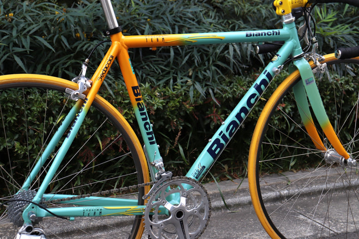 ビアンキ BIANCHI メガプロ MEGA PRO XL ジロ・デ・イタリア レプリカ 1998年頃 カンパニョーロ シルバーアテナ 11S アルミ ロードバイク 【さいたま浦和店】