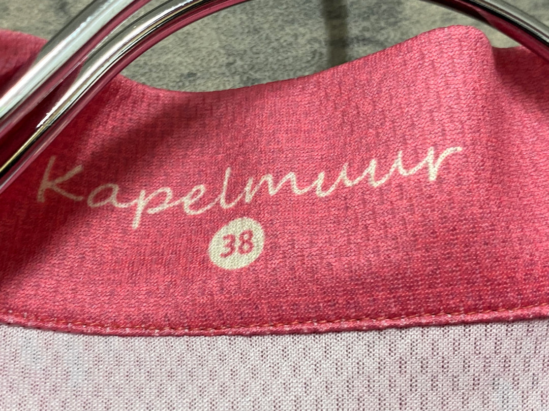 JS688 カペルミュール KAPELMUUR 半袖 サイクルジャージ グレー ピンク 38サイズ