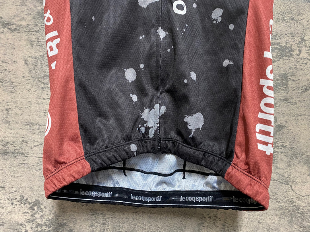 JM031 ルコックスポルティフ le coq sportif 半袖 サイクルジャージ 黒 M