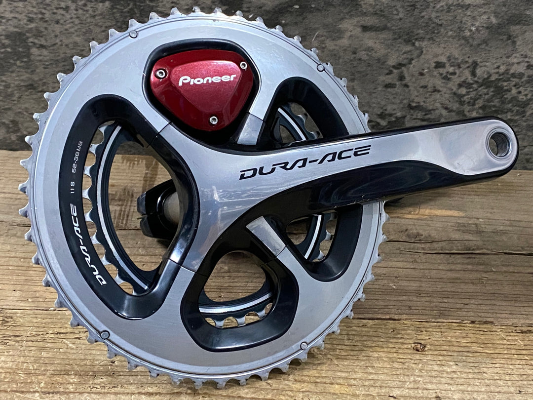 KI611 パイオニア Pioneer SGY-PM910 ペダリングモニター 両足 クランク SHIMANO DURA-ACE FC-9000 170mm 52/36T ※接続確認済み