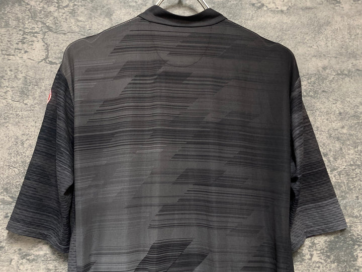 KK566 カステリ CASTELLI 半袖 サイクルジャージ 黒 L