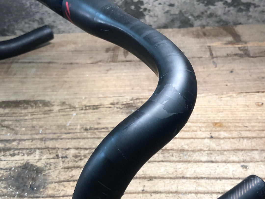 JG116 ボントレガー BONTRAGER XXX VR-C カーボン ドロップハンドル ブラケットC-C400mm ※凹みのためジャンク