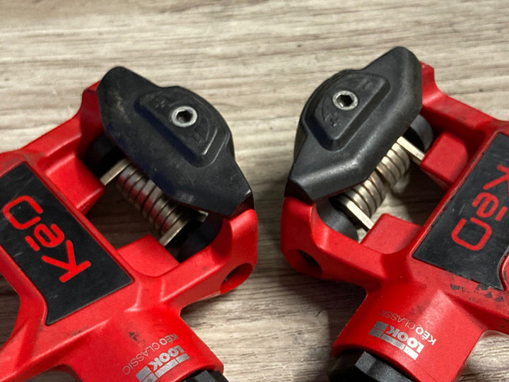 JS064 ルック LOOK ケオ KEO CLASSIC ビンディングペダル 赤
