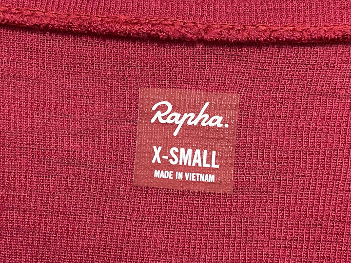 KP516 ラファ Rapha WOMEN'S LONG SLEEVE MERINO BASE LAYER 長袖 ベースレイヤー 赤 レディース XS