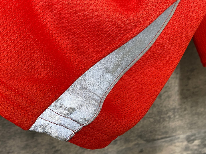 JE068 キャノンデール cannondale 長袖 サイクルジャージ 赤 黒 S 裏起毛