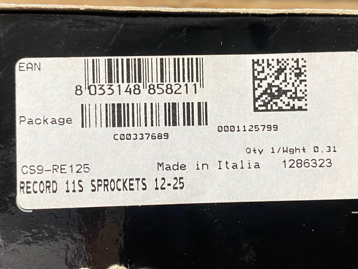 JR828 カンパニョーロ CAMPAGNOLO RECORD 11S sprockets 11-25T CS9-RE125 スプロケット