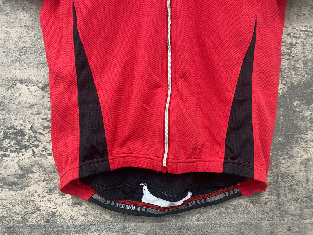 JH183 パールイズミ PEARL iZUMi 半袖 サイクルジャージ 赤 レディース L