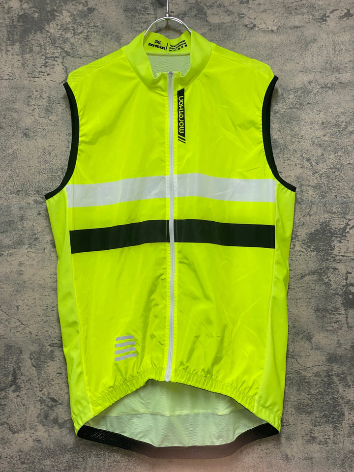 KN293 モーゼン morethan サイクルベスト ジレ 黄 3XL