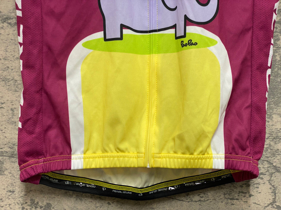 JM942 パールイズミ PEARL iZUMi 半袖 サイクルジャージ 総柄 M パオパオ