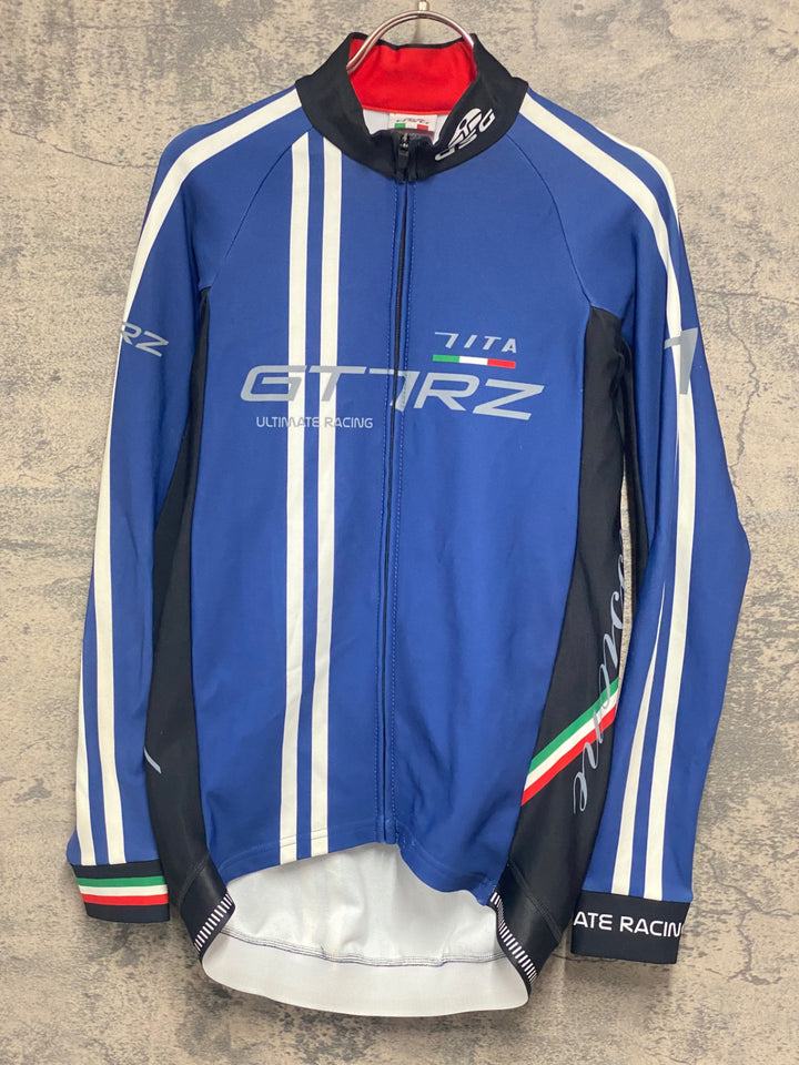 JY235 ジェッセージ GSG 7ITA 長袖 サイクルジャケット 青 S 裏起毛
