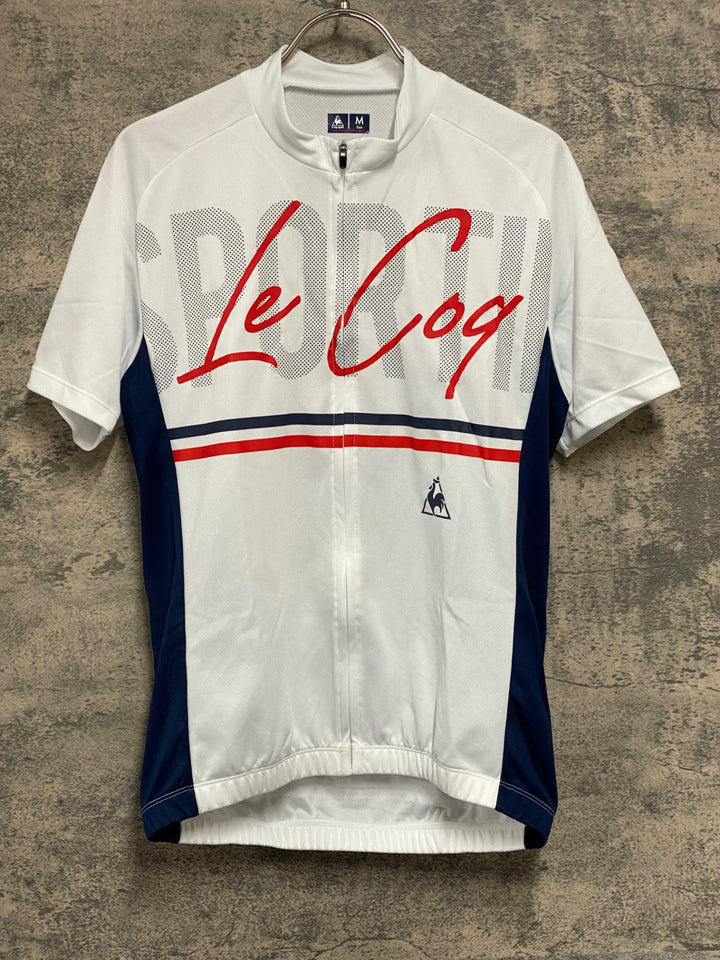 KD328 ルコックスポルティフ le coq sportif 半袖 サイクルジャージ 白 M