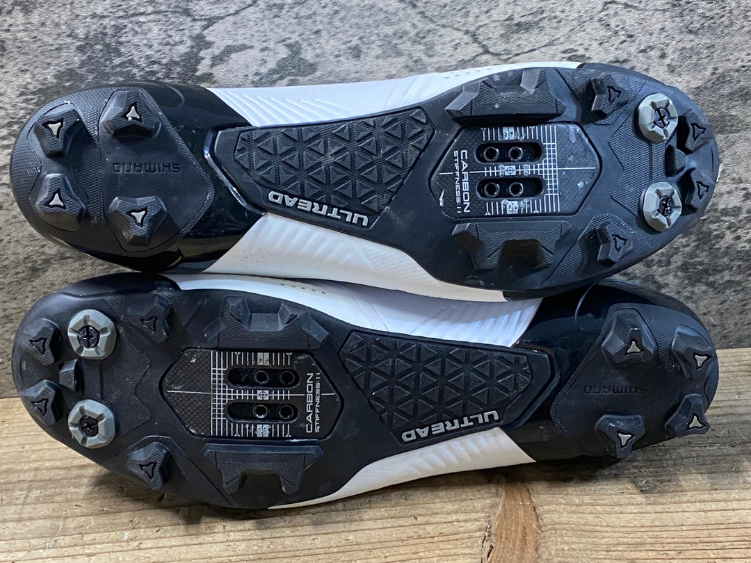 KD173 シマノ SHIMANO エスファイア S-PHYER SHXC902M ビンディングシューズ 白 SPD EU43.5