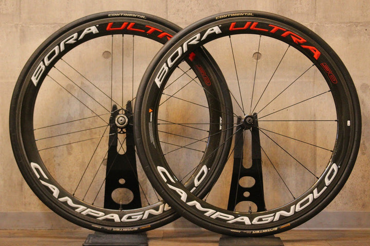 カンパニョーロ CAMPAGNOLO ボーラ BORA ULTRA 50 AC3 カーボン チューブラー シマノ 11/12S ホイールセット 外幅24.2mm 【【名古屋店】