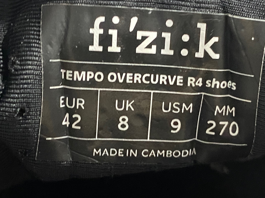 KK389 フィジーク fizik TEMPO OVERCURVE R4 SHOES ビンディングシューズ 3穴 グレー EU42