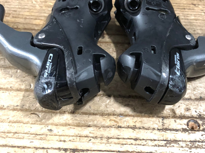 JX153 シマノ SHIMANO クラリス CLARIS ST-R2000 STIレバー ※ブラケットカバー欠品,右レバー破損のためジャンク