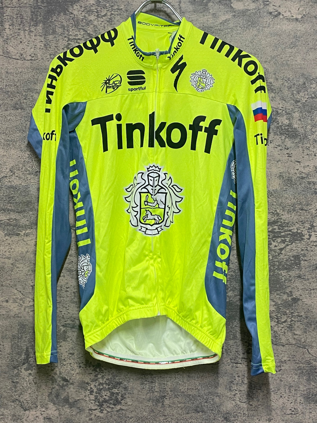 KJ859 スポーツフル sportful 長袖 サイクルジャージ 黄 M TINKOFF