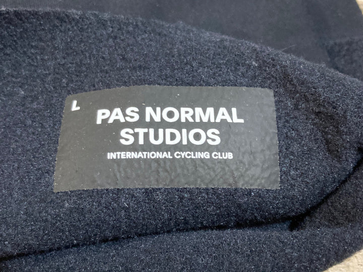 KA588 パスノーマルスタジオ PAS NORMAL STUDIOS CONTROL KNEE WARMER ニーウォマー 黒 L 裏起毛