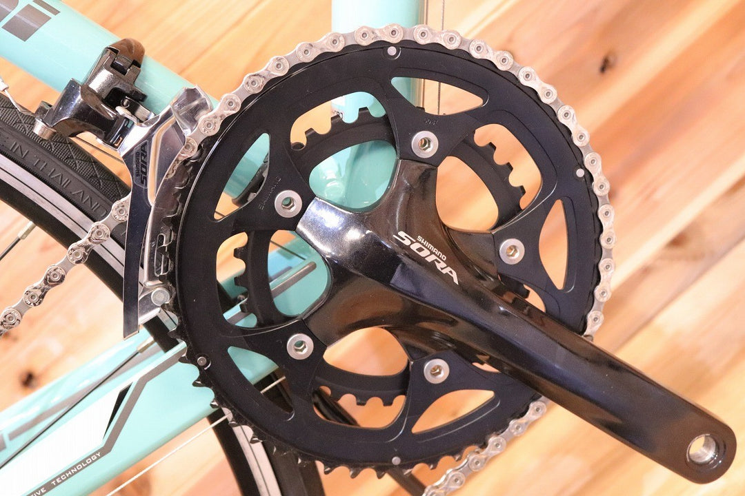 おまけ付き！ ビアンキ BIANCHI ヴィアニローネ VIA NIRONE 7 2015モデル 53サイズ シマノ ソラ 3500 9S アルミ ロードバイク 【広島店】