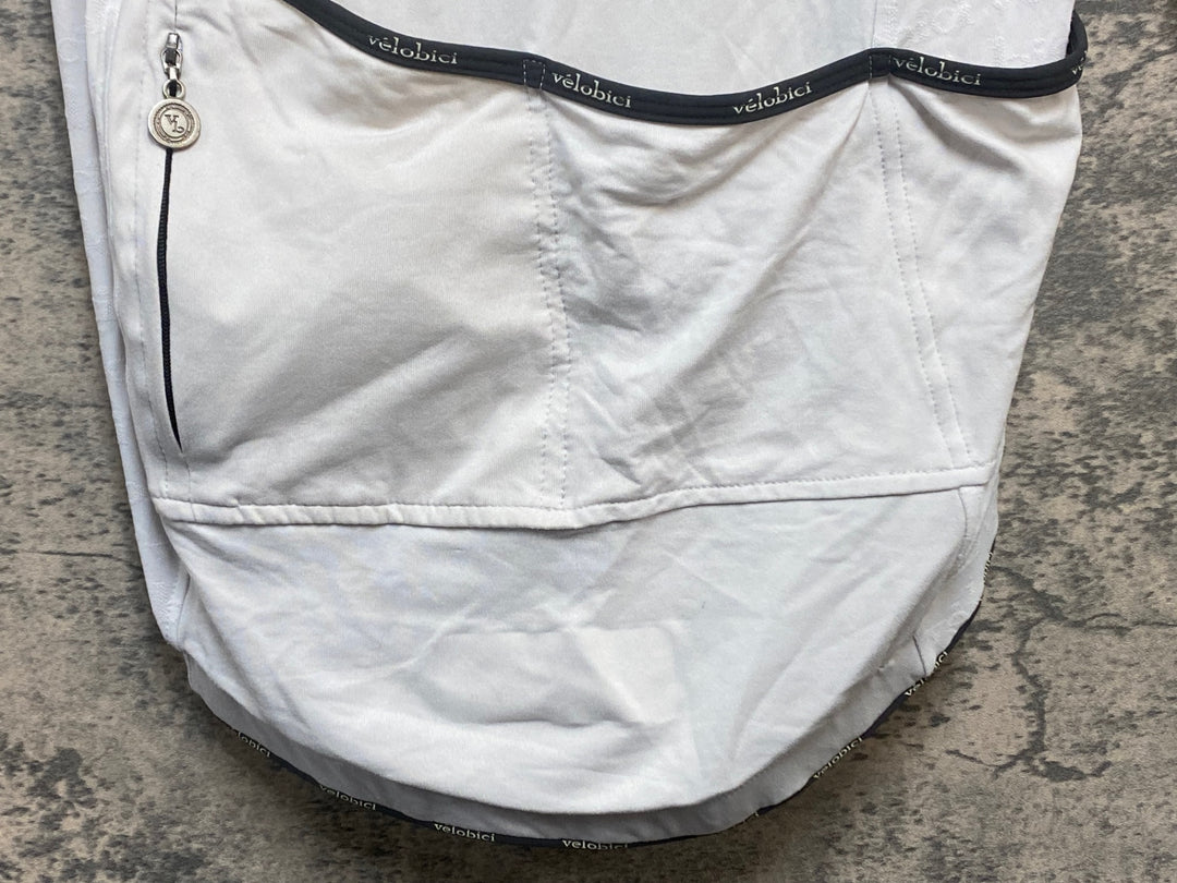 KR409 ヴェロビチ VELOBICI 半袖 サイクルジャージ 白 3
