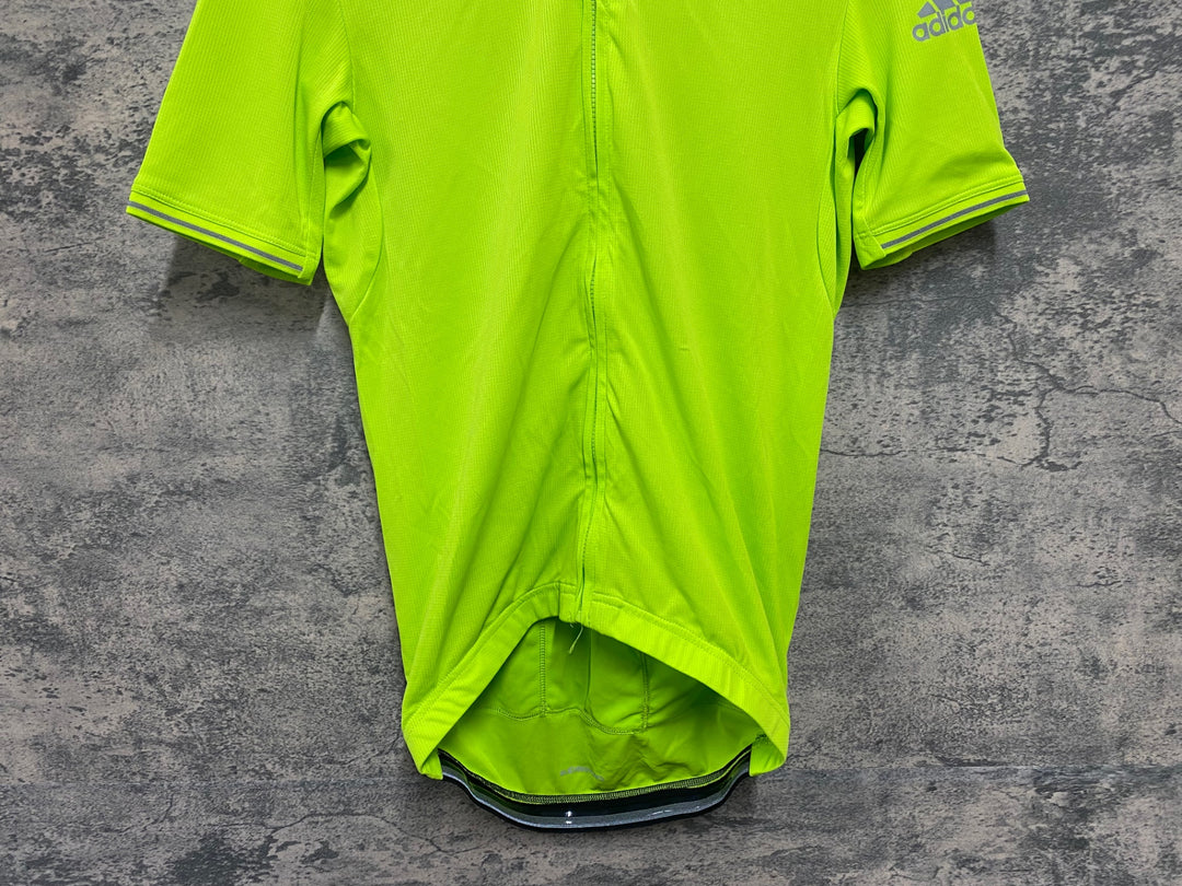 JI924 アディダス adidas 半袖 サイクルジャージ 緑 M climachill