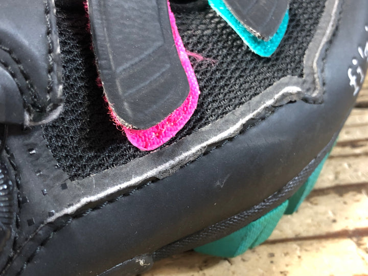 KG419 フィジーク fizik M6 MTB shoes WOMAN ビンディングシューズ 2穴 ブラック レディース EU38 ※ペン字あり