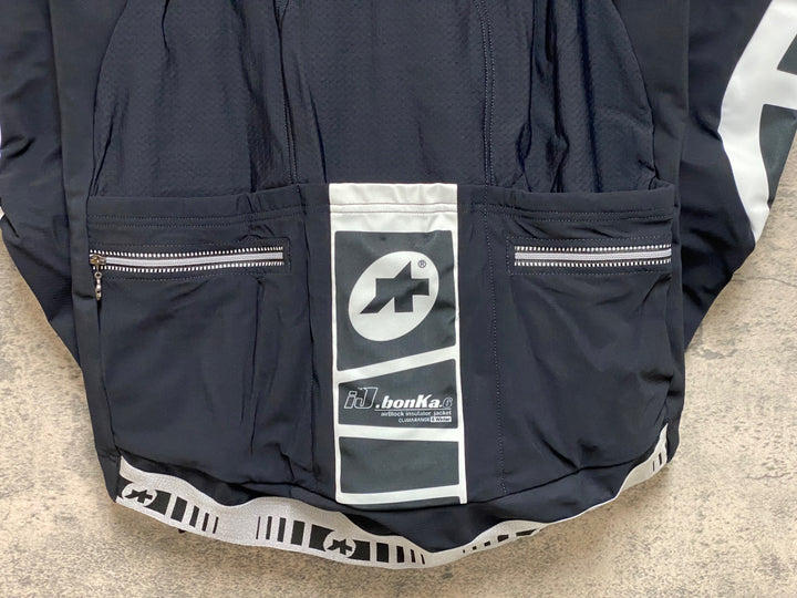 JQ342 アソス ASSOS IJ.BONKA.6 CENTO 長袖 サイクルジャケット 白 黒 L