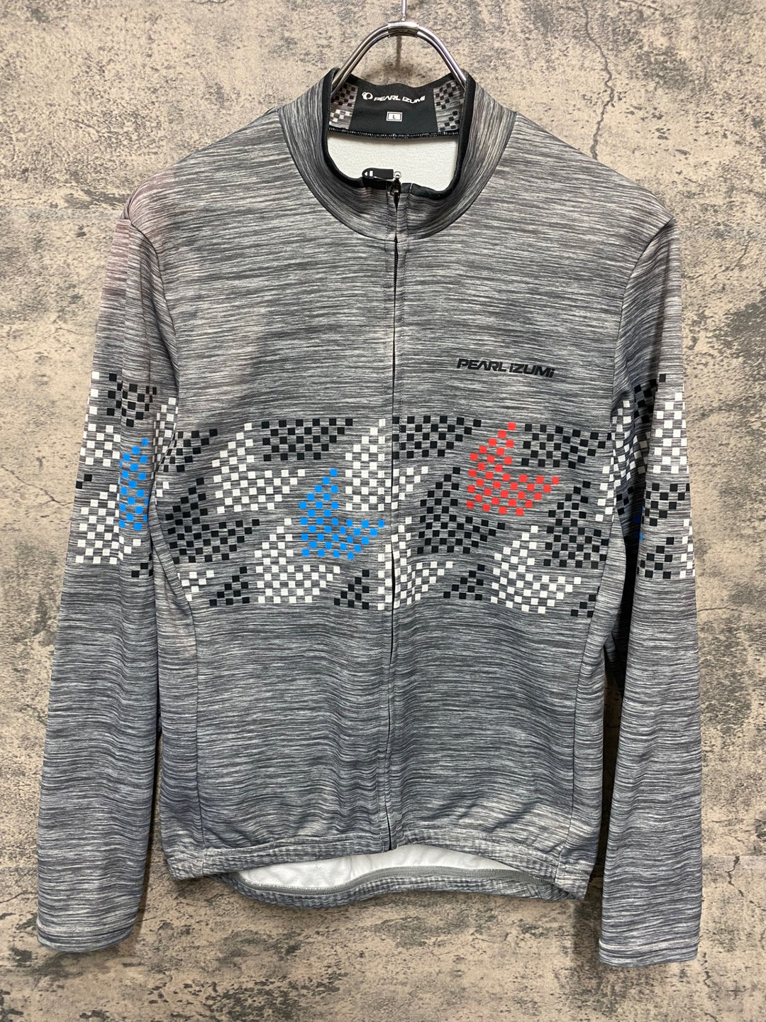 JT317 パールイズミ PEARL iZUMi 長袖 サイクルジャージ グレー L 裏起毛