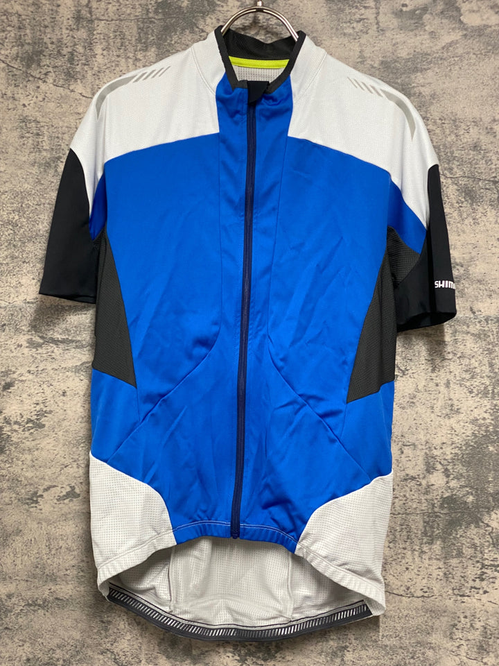 JW486 シマノ SHIMANO 半袖 サイクルジャージ 青 XLサイズ