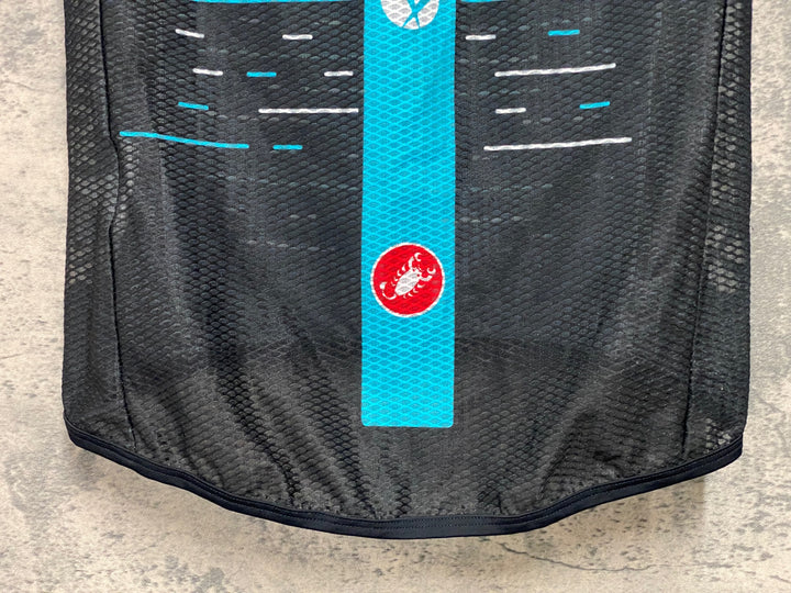 JK743 カステリ CASTELLI サイクルベスト ジレ 黒 S TEAM Sky