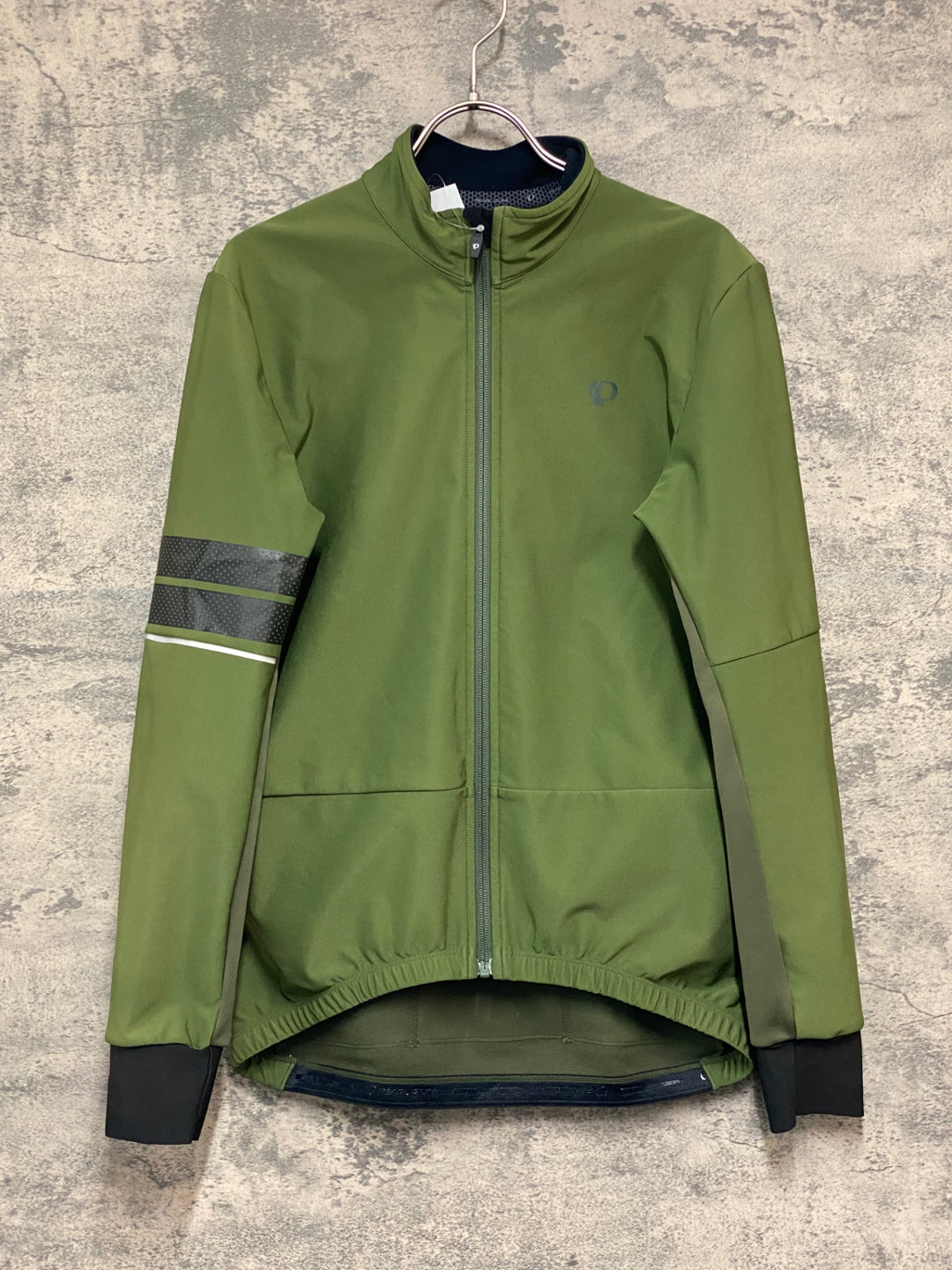 JW072 パールイズミ PEARL iZUMi 長袖 サイクルジャケット オリーブ L 裏起毛