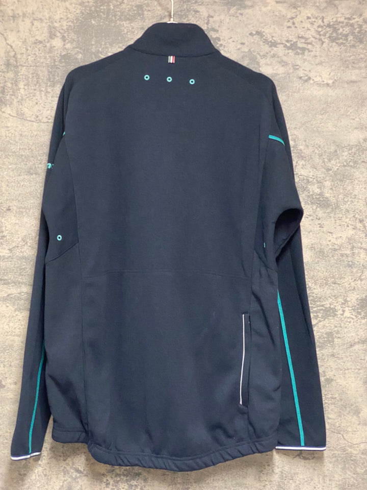 KG238 ビアンキ Bianchi 長袖 サイクルジャージ 濃紺 M スウェット