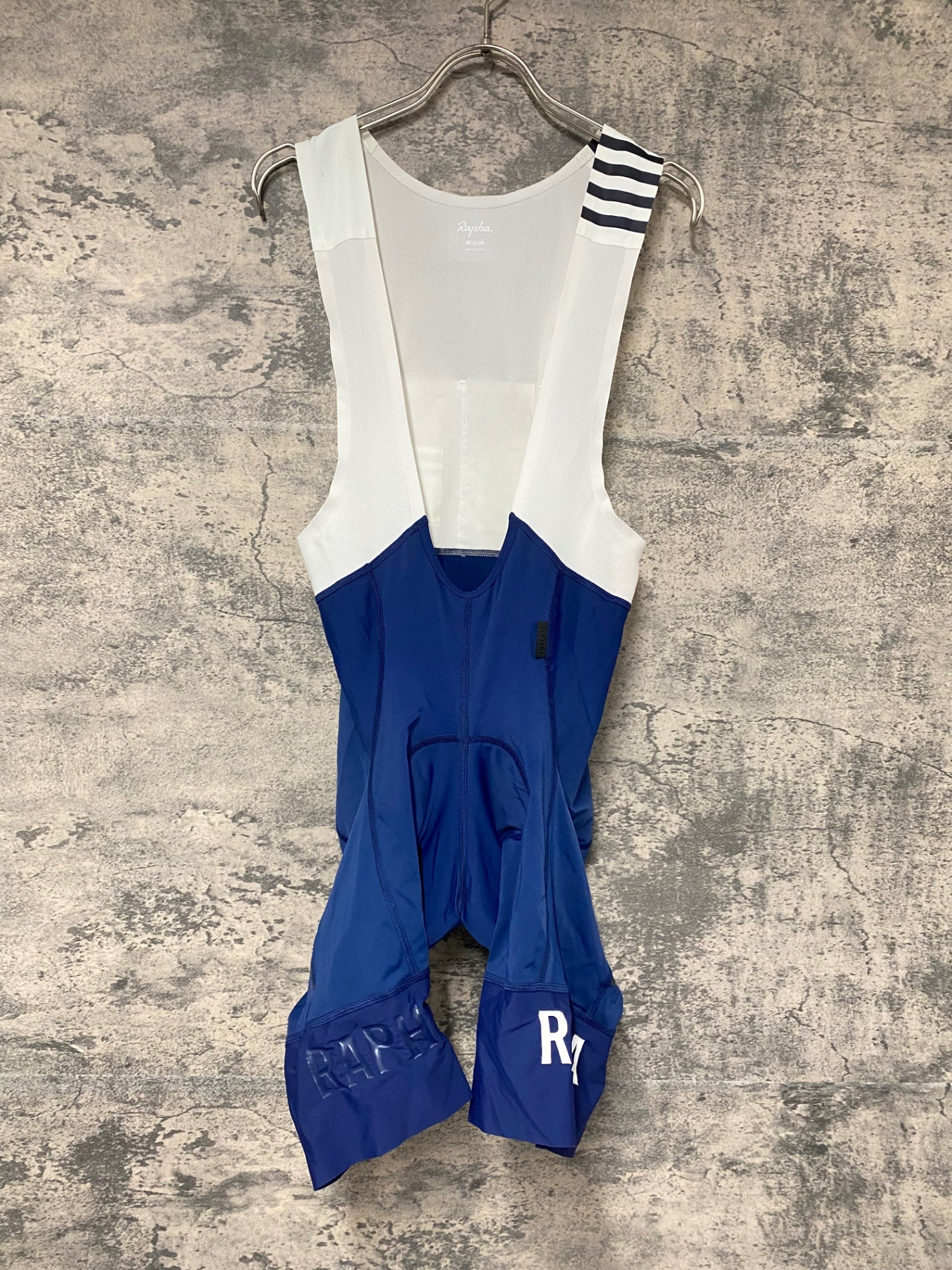 KC780 ラファ Rapha CORE BIB SHORTS ビブショーツ 青 ホワイト M 使用