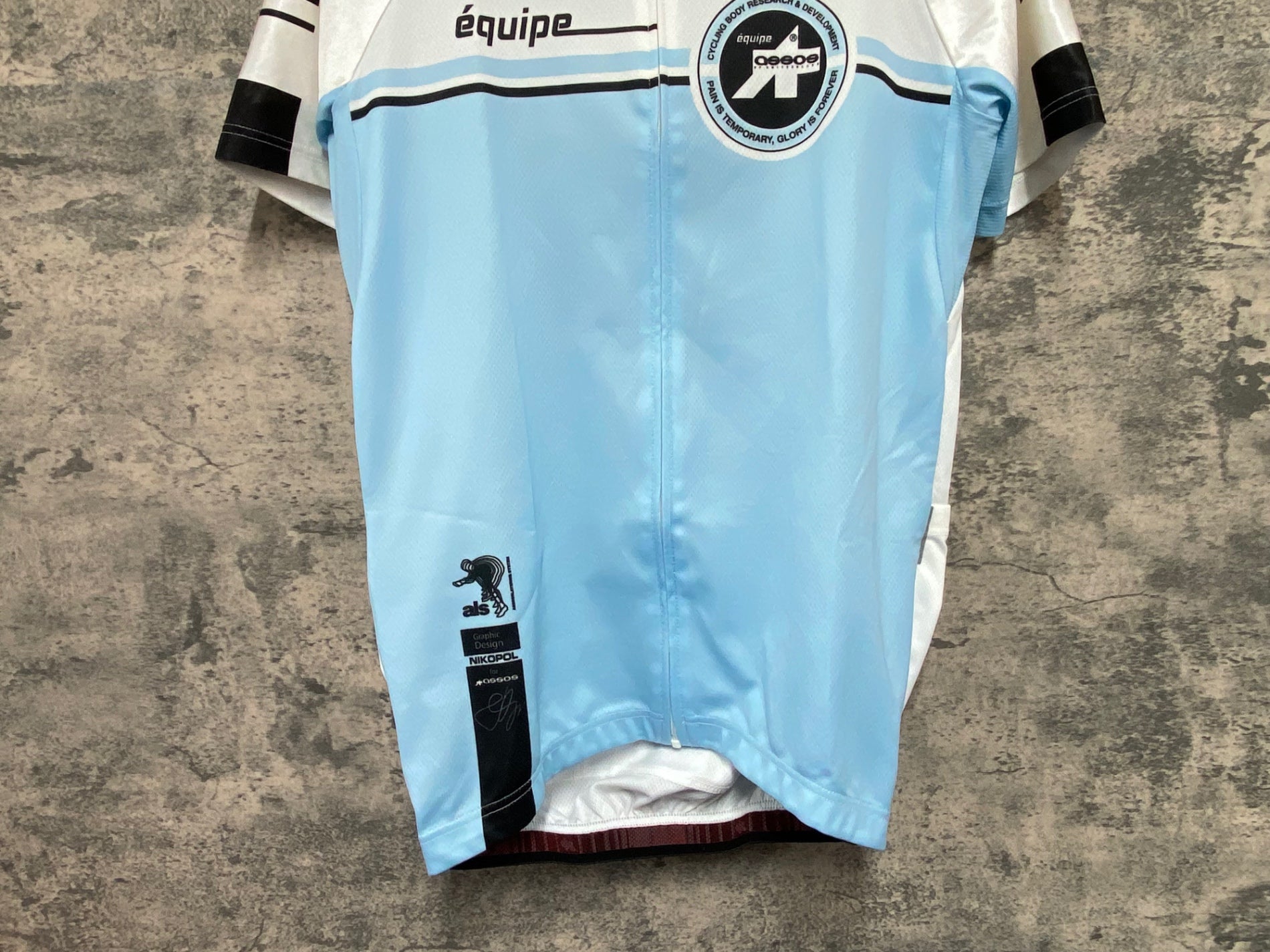 KA778 アソス Assos 半袖 サイクルジャージ 白 水色 M – BICI AMORE