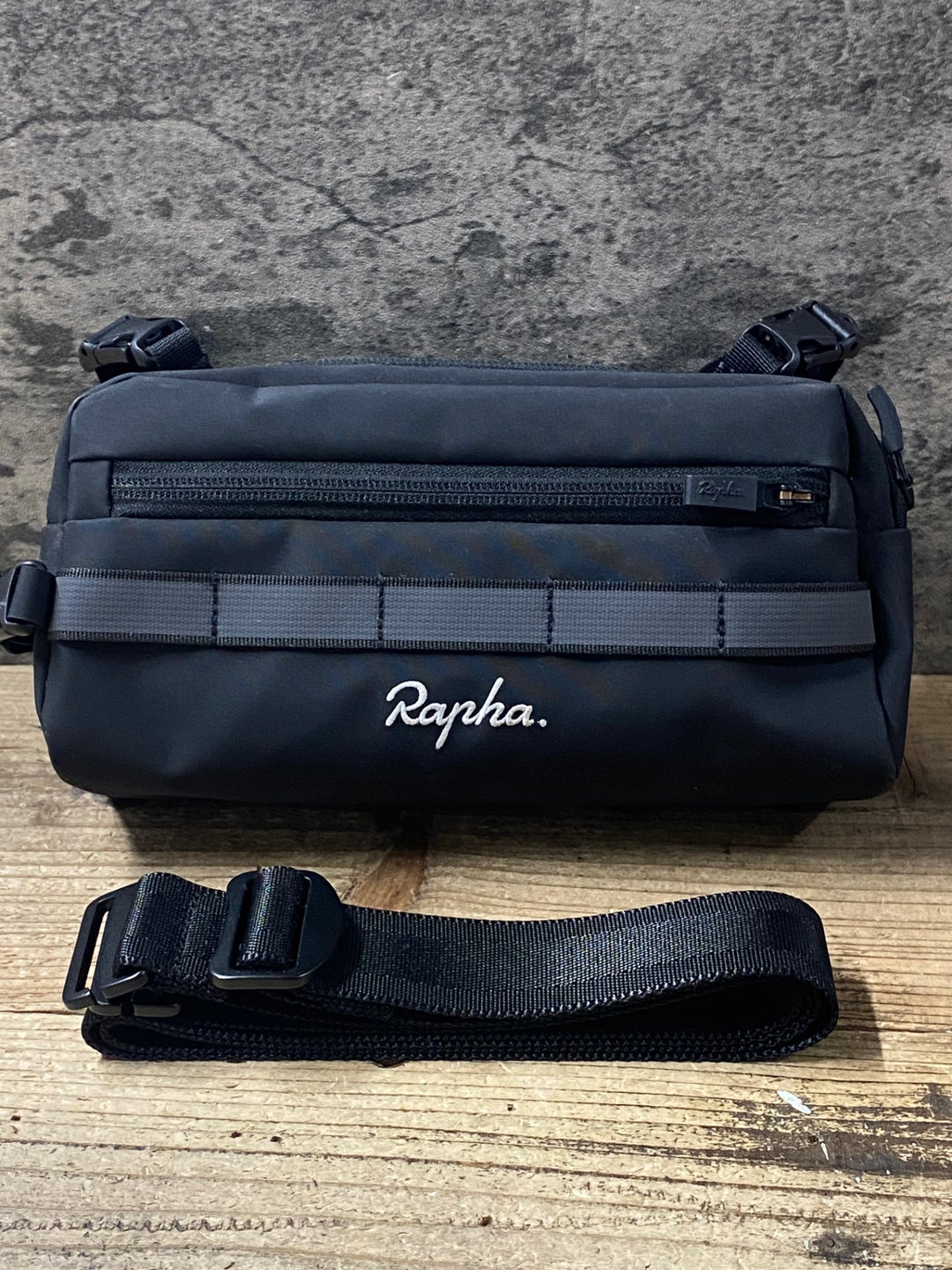 KH855 ラファ RAPHA BAR BAG ハンドルバーバッグ 黒 ※固定ストラップ一本欠品